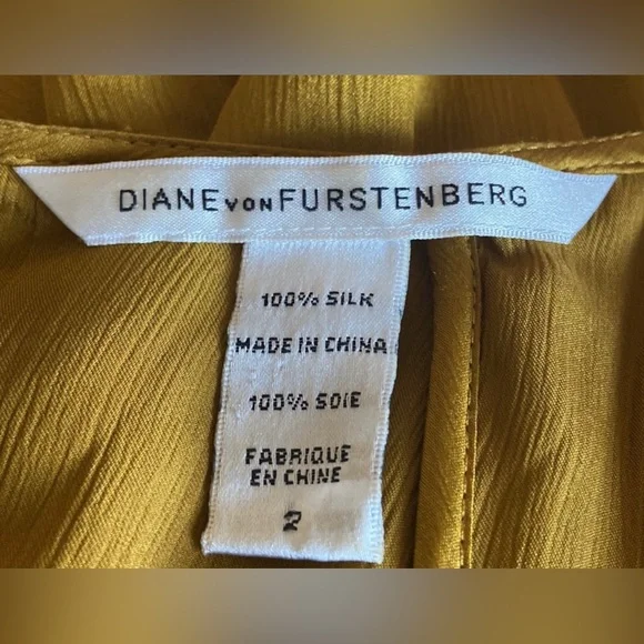 DVF Ayla 100% Silk Blouse - Picture 6 of 7